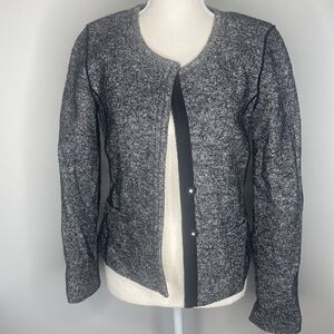 LOFT Gray Textured Blazer